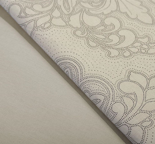 Dimcol Husă Pentru Pilotă 100% Bumbac Simplă 160x240 Artemis 702 Beige