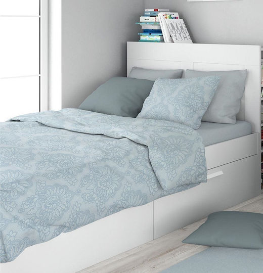 Dimcol Single 160x240 Artemis 705 Light Blue-grey
