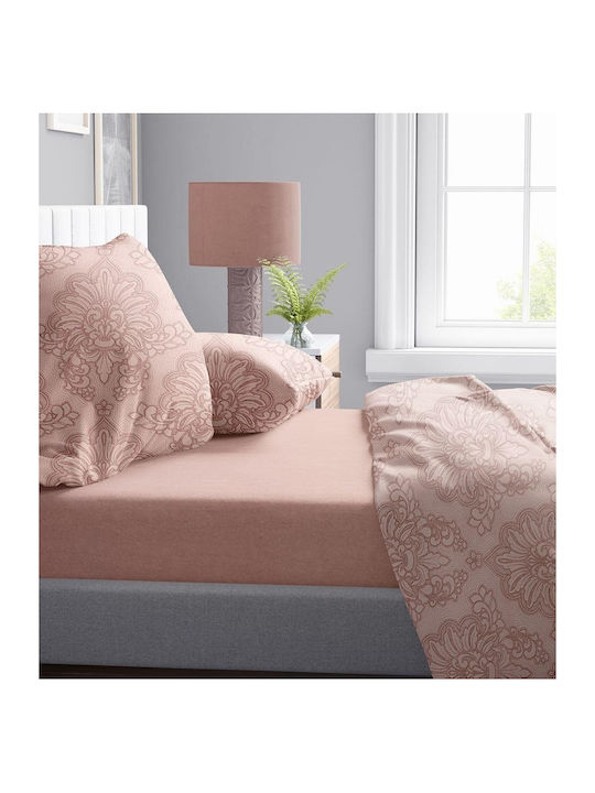 Dimcol Duvet Cover Cotton Single 160x240 Artemis 703 703 Dusty Rose