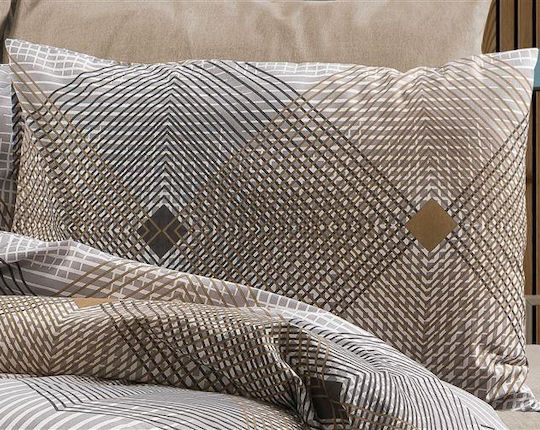Dimcol Husă de Pilotă Single 160x240 Calliroe 603 Grey-mocha
