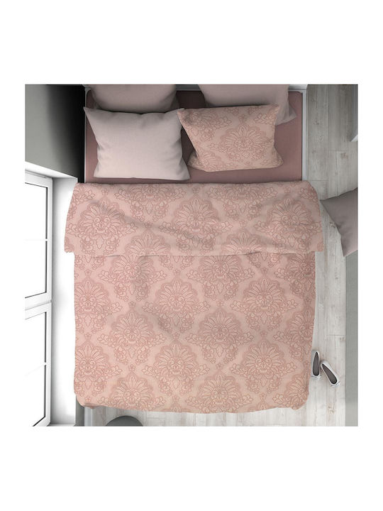 Dimcol Duvet Cover Cotton Queen 220x240 Artemis 703 703 Dusty Rose
