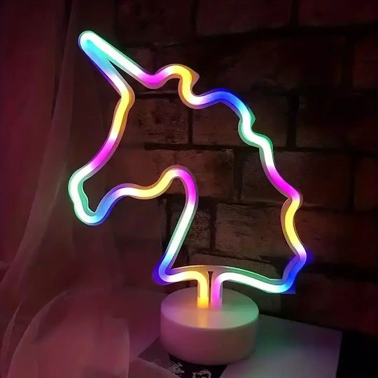 Διακοσμητικό Φωτιστικό LED RGB Μονόκερος 22x18x12εκ.