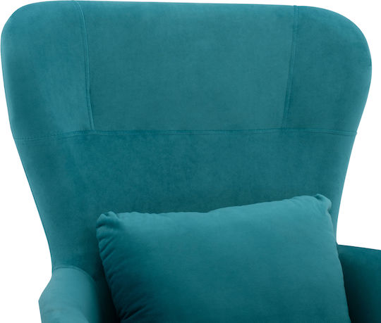 Dania Bergère Catifelat Turcoaz 67x80x102cm
