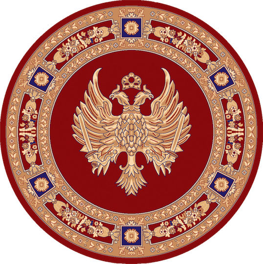 Isexan Orthodoxia Църковен килим кръгъл Червено с диаметър 200εκ. 40-2020-1000