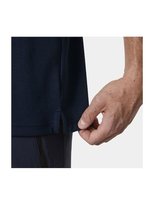 Men's Short Sleeve Blouse Navy Blue