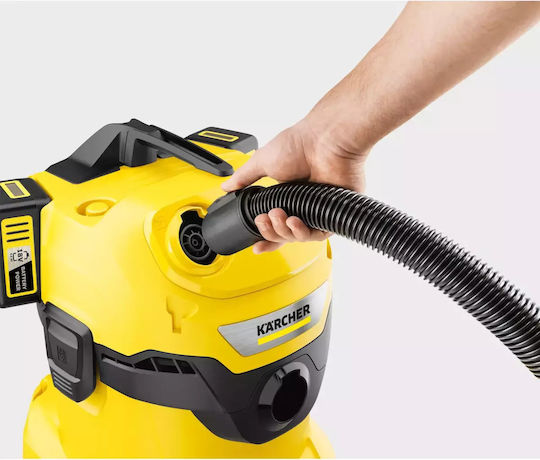 Karcher WD 4-18 Dual Aspirator Reîncărcabil Lichide / Solide Recipient 20lt