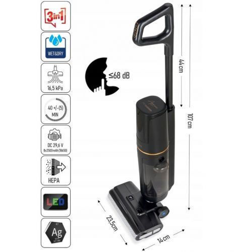 Zilan Aurum Zilan Прахосмукачка Stick Черна