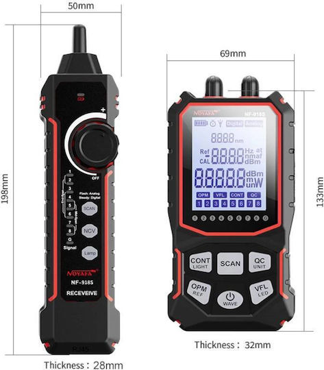Noyafa NF-918S Tester Καλωδίων Οπτικής Ίνας