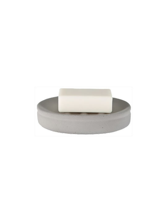 Dimitracas Cement Spirella Ceramic Soap Dish Countertop Gray