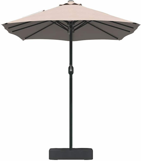 Aluminum Garden & Terrace Parasol Brown 3.85x2.09xHeight 2.44m