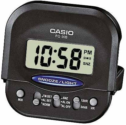 Casio Επιτραπέζιο Ψηφιακό Ρολόι Ξυπνητήρι Pq-30b-1df