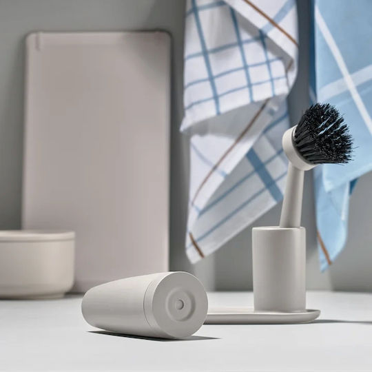 Zone Denmark Plastic Cleaning Brush with Handle Black