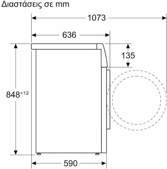 Bosch Waschmaschine 9kg mit Dampftechnologie 1400 Umdrehungen Bügeleisenhilfe WGG244ZEGR