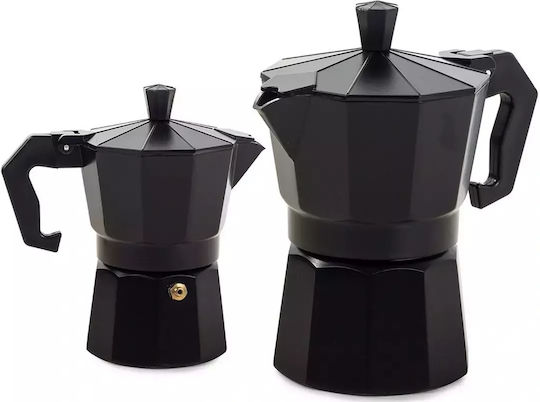 Moka-Kaffeemaschine Elektrisch Espresso-Kanne Schwarz