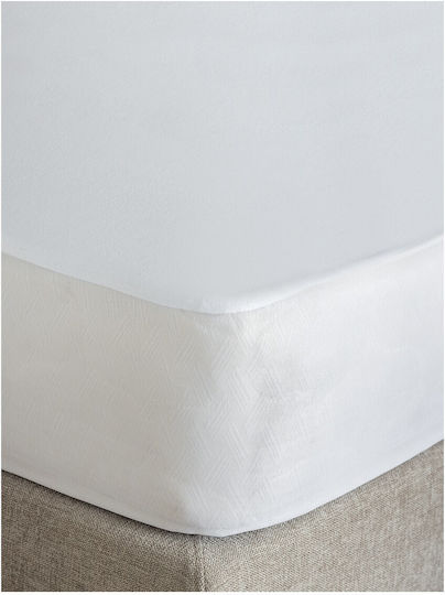 Palamaiki Protective Cover Single Waterproof with Skirt White 100x200+35cm