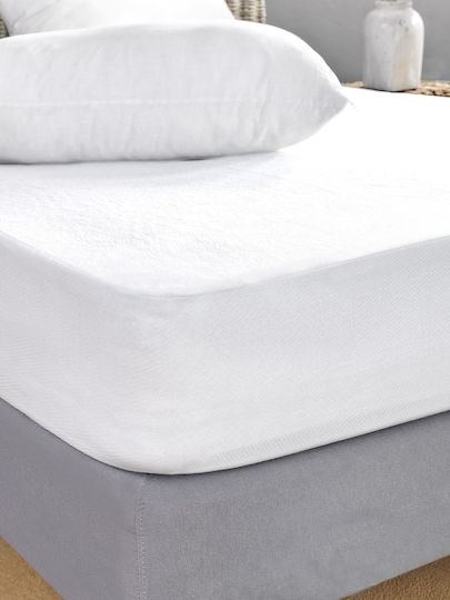 Palamaiki Protective Cover Single Waterproof with Skirt White 100x200+35cm