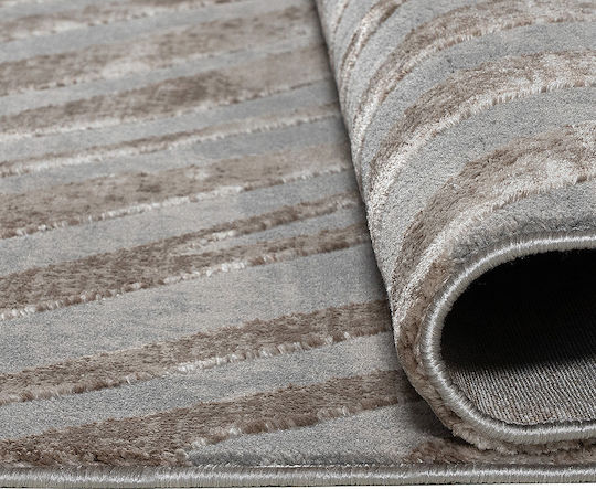 Beauty Home Rectangular Beige Grey Rug 133x190cm 9438-133X190