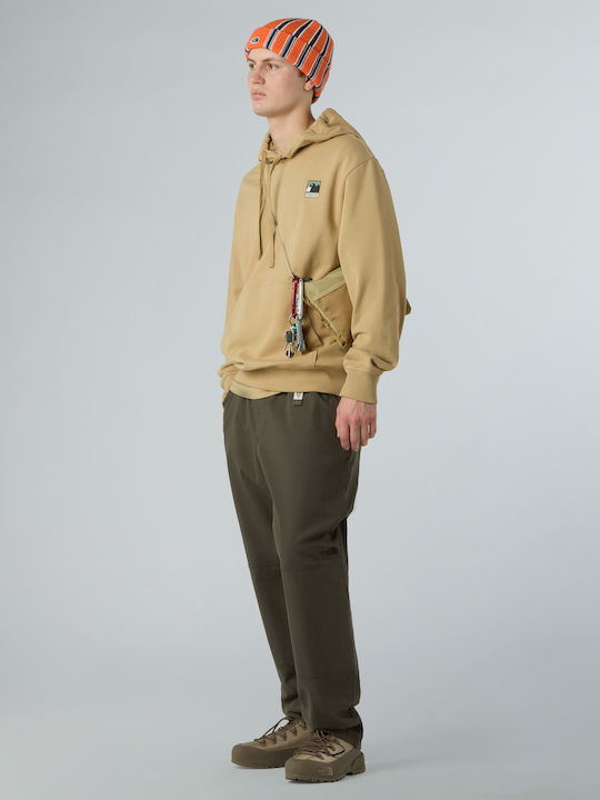 Sweatshirt with Hood Khaki Stone