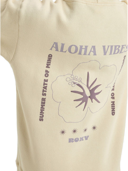 Surf Stoked Women's Sweatshirt Hooded Beige