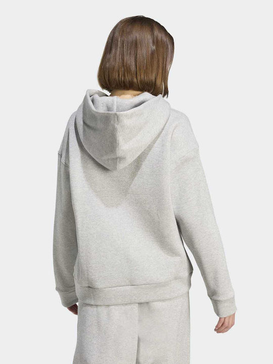 adidas Holiday Sweatshirt Medium Grey Heather with Hood