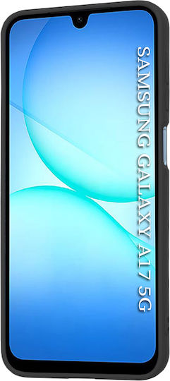 Techsuit Softflex Umschlag Rückseite Silikon Schwarz (Galaxy A17)
