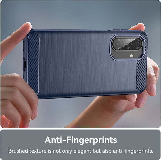 Techsuit Carbon Stoßstange Silikon / Kunststoff Blau (Galaxy A17)