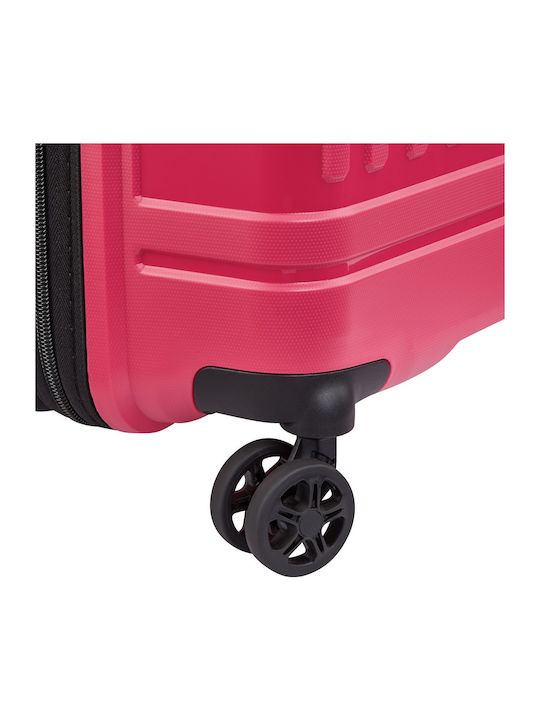 Delsey Lutece SE Large Hard Suitcase Magenta with 4 Wheels Height 79cm