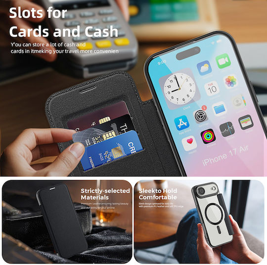 Techsuit Smartmag Buchen Sie Silikon Schwarz (iPhone Air)