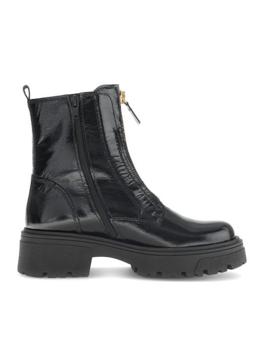 Leather Women's Ankle Boots Black