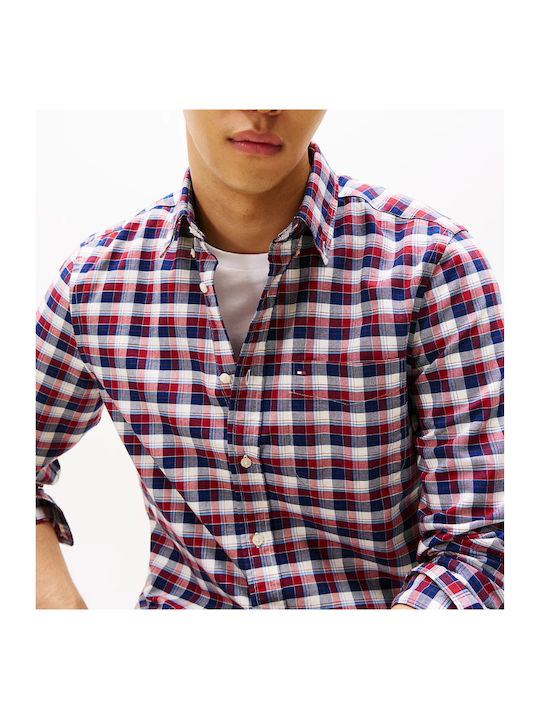 Long-sleeved Shirt Checked Regatta Red