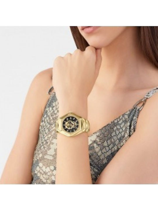 Philipp Plein Skull Ρολόι Μπαταρίας με Μεταλλικό Μπρασελέ Philipp Plein Skull Ρολόι Μπαταρίας με Μεταλλικό Μπρασελέ