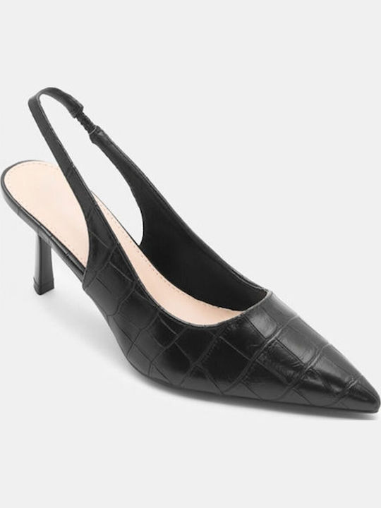 Pantofi cu toc cu Toc Stiletto & Curea Negre