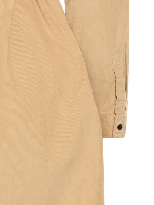 Midi Hemdkleid Ecru