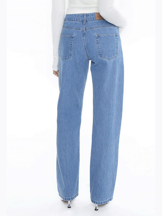 Γυναικείο Jean Παντελόνι σε Ίσια Γραμμή Mid Blue