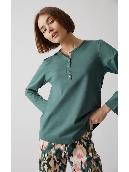 Minerva Winter Women's Pyjama Set Green