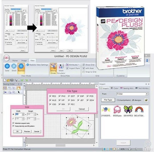 Brother Embroidery Software Pe-design Plus 2