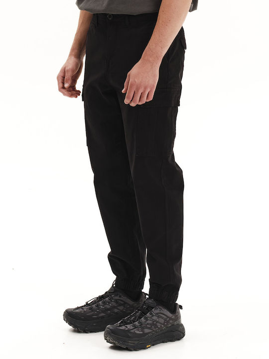 Trousers Cargo Elastic Black