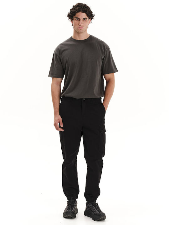 Trousers Cargo Elastic Black