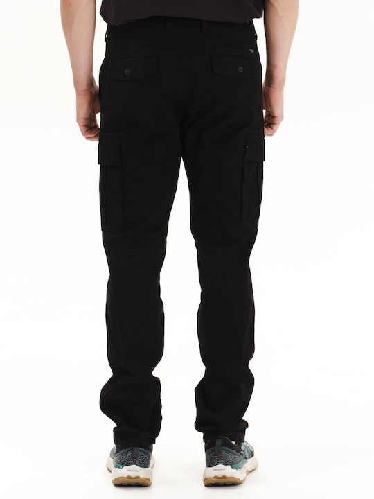 Pantaloni Bărbați Cargo Elastic Negri