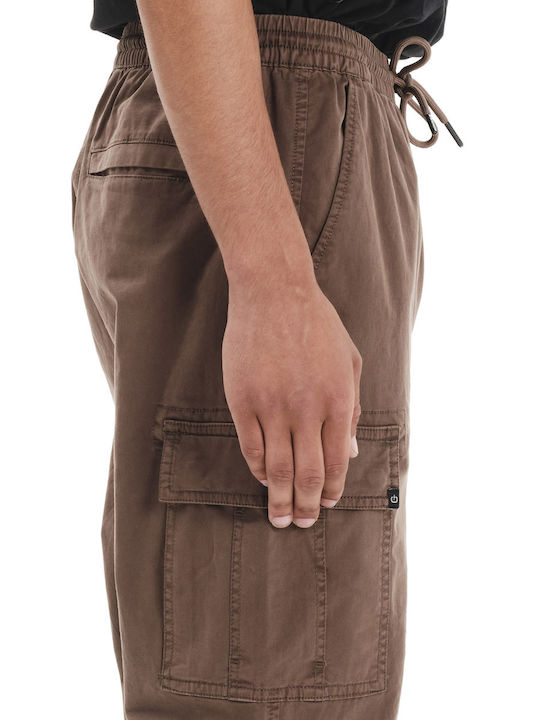 Trousers Cargo in Loose Fit Brown