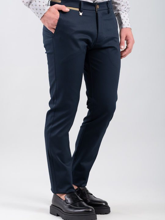 Hose Chino Elastisch in Schlanker Passform Blue