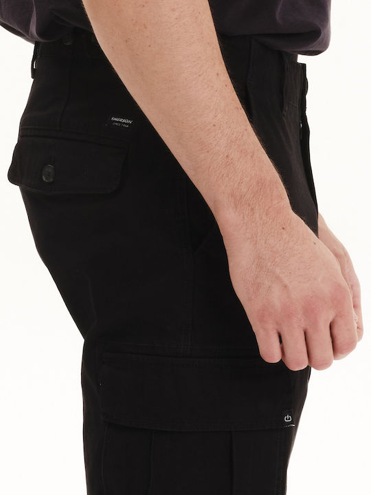 Pantaloni Bărbați Cargo Elastic Negri