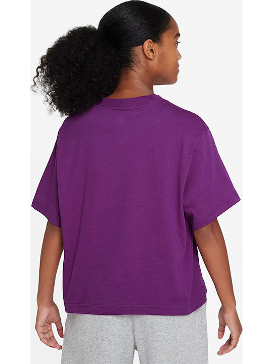 Kids' T-shirt Purple Sportswear