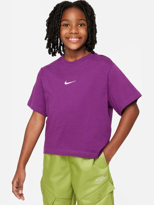Kids' T-shirt Purple Sportswear