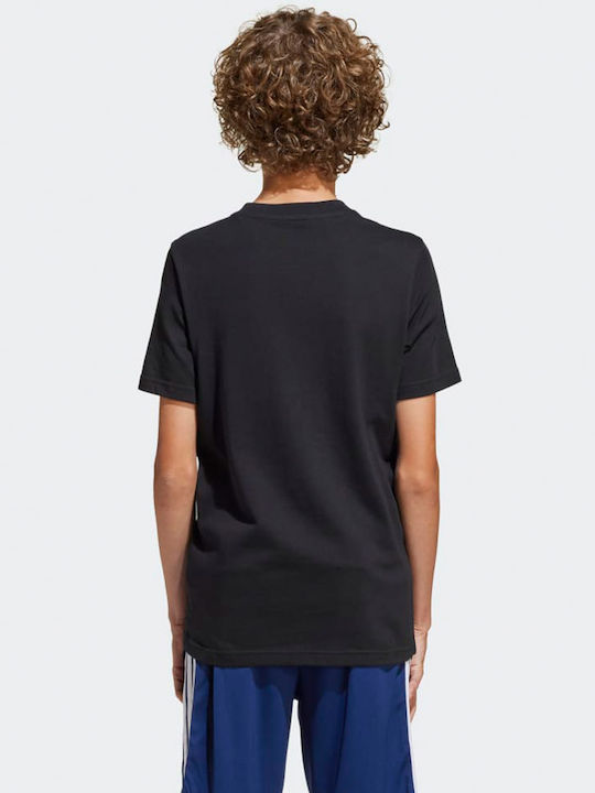 Kinder-T-Shirt Schwarz Camo Box