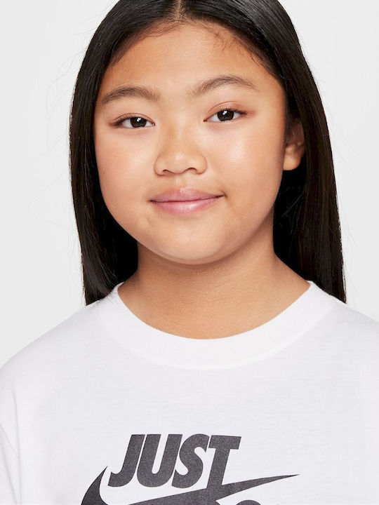 Kinder-T-Shirt Weiß Sportswear