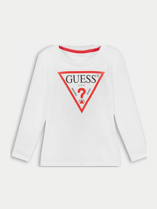 Kids' Shirt Long Sleeve Pure White