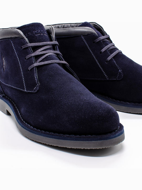 Leather Blue Men's Boots Anatomical