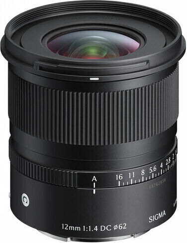 Sigma Crop Camera Lens 12mm f/1.4 Fixed for Fujifilm X Mount Black