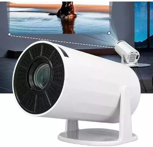 Andowl PR80 με Πανί Προβολής 000.230.18765 Mini Projector LCD Λάμπας LED με Ενσωματωμένα Ηχεία